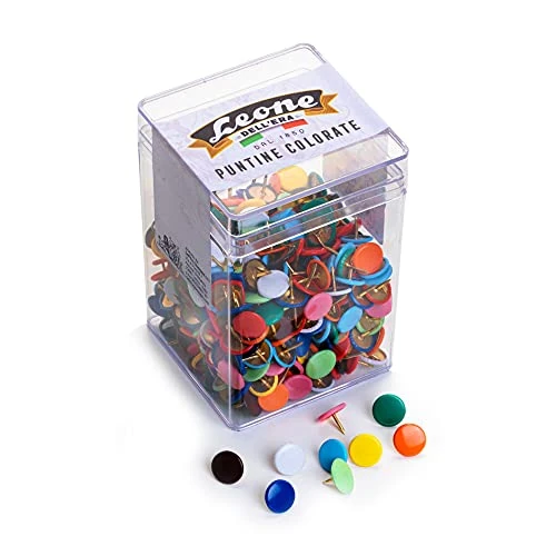 Offerta a tempo: Puntine Colorate Leone Dell'Era - Mischiate in Barattolo da 500 pezzi - 38% da 9.00 € a 5.61 €