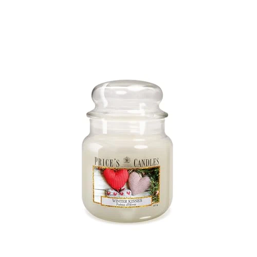 Price's - Winter Kisses Medium Jar Candle - Zoete, heerlijke, kwaliteitsgeur - Langdurige geur - Tot 90 uur brandtijd