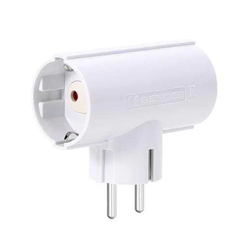 Tijdelijke aanbieding: Aigostar Europese Stekkeradapter met 2 Stopcontact,Dubbele Stekker,Meervoudige Contactdoos,met Kinderbeveiliging,16A,250V,Wit van 10.99 € naar 10.99 € (0.00% korting)