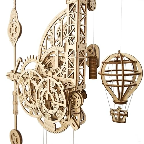 Oferta limitada: UGEARS Aero Clock 3D Puzzle - Kits de Modelo de Madera de Regalo del día del Padre para Que los Adultos construyan - Reloj de Pared Vintage DIY con péndulo Puzzle de Madera - Reloj mecánico de 84.90 EUR a 68.08 EUR (ahorro 20%)