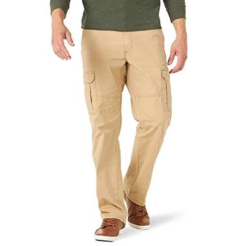 Limited-time offer: Wrangler Authentics Men's Relaxed Fit Stretch Cargo Pant Casual, Travertine Ripstop, 50W x 32L from 20.79 GBP to 20.79 GBP (save 0%)
