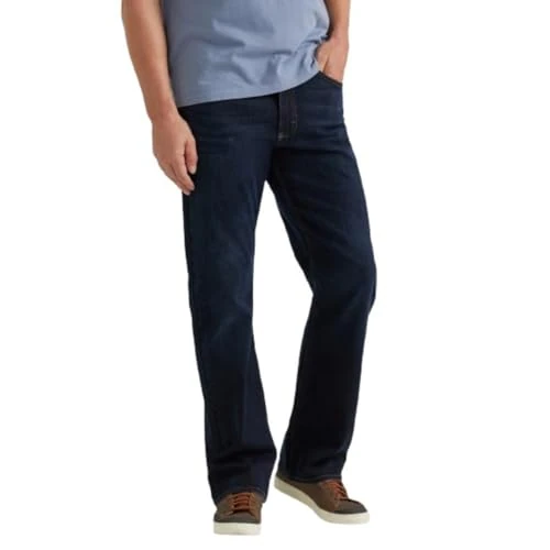 Offerta a tempo: Wrangler Authentics Jeans da Uomo, vestibilità Comoda, Taglio Aderente, Dark Harbor, 33W x 32L - 0.00% da 40.01 € a 40.01 €