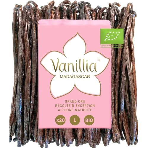 Offerta a tempo: 20 Baccelli di Vaniglia Bourbon BIO Madagascar • GRAND CRU • Bacche 15cm - 0.00% da 21.90 € a 21.90 €