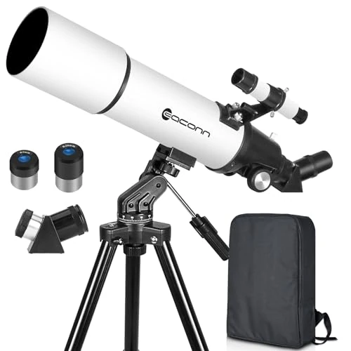 Limited-time offer: Telescopes for Adults Astronomy, 80mm Aperture 600mm Refractor Telescope for Kids & Beginners from 99.99 £ to 99.99 £ (save 0.00%)