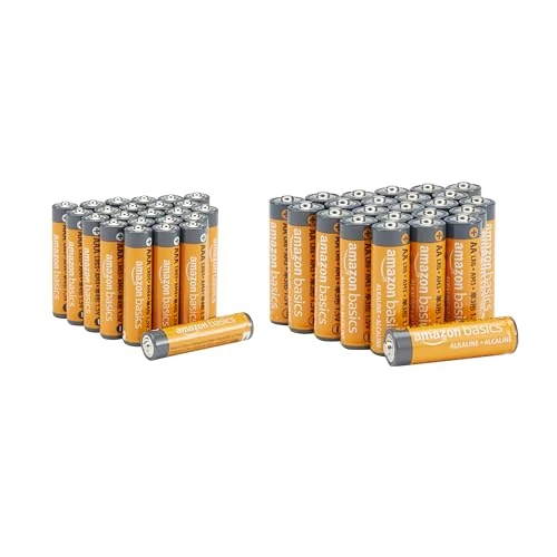 Offerta a tempo: Amazon Basics, confezione da 48 batterie alcaline AA e AAA ad alte prestazioni, 24 batterie AA e 24 batterie AAA, 1,5 Volt, durata di 10 anni - 26% da 14.65 € a 10.77 €