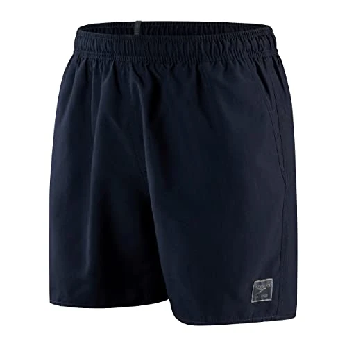 Speedo Men's 16" Watershort Swimming Trunks| Quick Dry | Comfortable Fit | Classic Style | Drawstring Waist, Prime True Navy, 45809