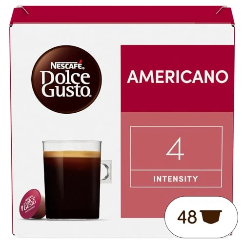 Offerta a tempo: NESCAFÉ DOLCE GUSTO Americano Caffè Lungo, 3 Confezioni da 16 Capsule (48 Capsule Compatibili Nescafé Dolce Gusto) - 40% da 20.02 € a 11.99 €