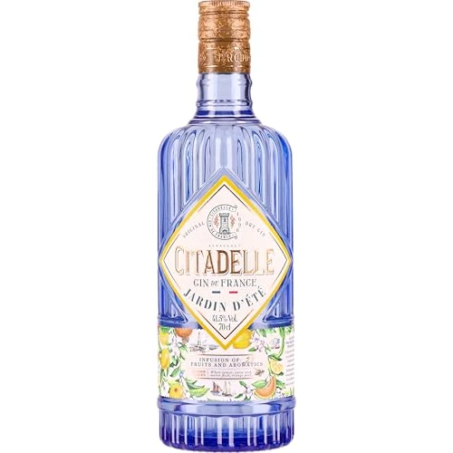 Offerta a tempo: Citadelle, Gin Jardin D'Été, 700ml, per Gin Tonic Premium, Note Fruttate, Fresche e Floreali, 19 Botaniche, Gin Artigianale Francese Distillato con Metodo a Fiamma Viva, Idea Regalo, 41,5% Vol. - 14% da 38.59 € a 33.19 €