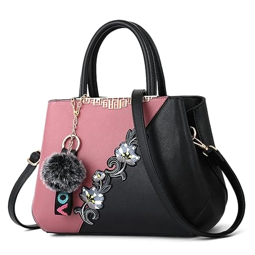 Oferta limitada: DIRRONA Moda Bolsos de Mujer – Borsa Hombro Diseño Bicolor con Estampado Elegante, Piel Sintética PU Impermeable Ideal para Viajes Trabajo Casual y Bodas Rosa polvo de 36.99 € a 36.99 € (ahorro 0.00%)