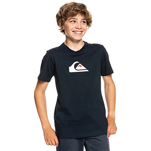 Quiksilver - Comp Logo Screen Tee per Ragazzo - Navy Blazer - 16
