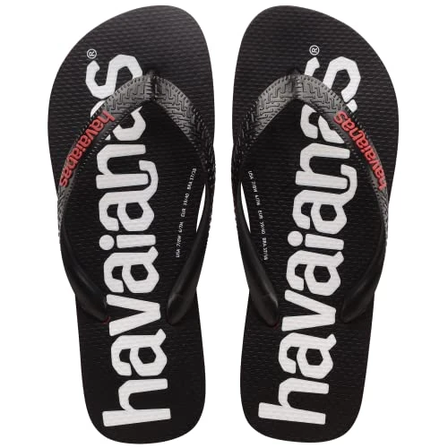 Havaianas Unisex's Top Logomania 2 Flip-Flop, rubinrot, 33/34 EU