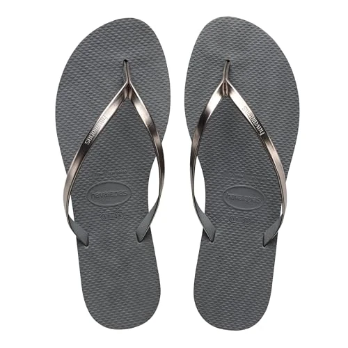 Oferta ograniczona: Havaianas Women You Metallic, grijs staal/metallic grafiet, 7,5/8 z 94.38 EUR na 94.38 EUR (znizka 0%)