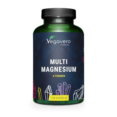 Tijdelijke aanbieding: Vegavero MAGNESIUM complex | Met 4 bioactieve vormen: bisglycinaat, tauraat, malaat & citraat | 375 mg elementair magnesium | Veganistisch en zonder toevoegingen | 180 capsules van 19.99 EUR naar 16.99 EUR (korting 15%)