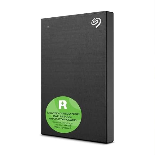 Seagate Technology One Touch, 1 TB, con protteción de contraseña, disco duro externo portátil, PC, portátil y Mac, USB 3.0, negro, incl. 2 años de Rescue Services (STKY1000400)