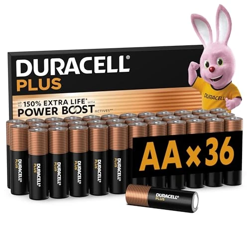 Offerta a tempo: DURACELL Batterie Plus AA (Confezione da 36) — 23% da 32,69 € a 25,05 €