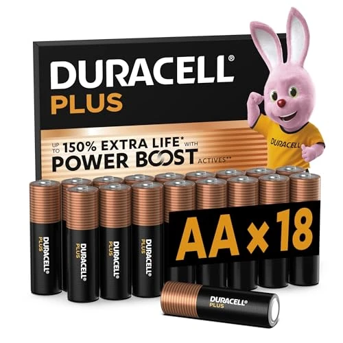 Limitiertes Angebot: DURACELL Plus AA-Batterien (18er-Pack) – Alkaline-Batterien 1,5 V von 20.99 EUR auf 18.99 EUR (Spare 10%)