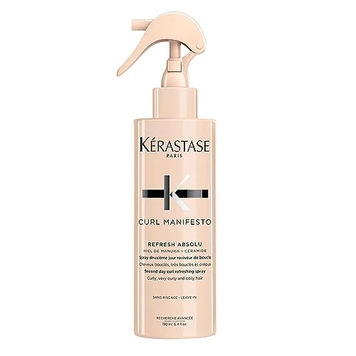 Oferta limitada: Kérastase Curl Manifesto, Spray Refrescante, Revitalizador de Rizos Entre Lavados, Antiencrespamiento, Para Pelo Ondulado, Rizado o Afro, Spray Refresh Absolu, 190 ml de 39.24 EUR a 29.99 EUR (ahorro 24%)