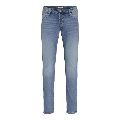 Offerta a tempo: JACK & JONES Jeans Male Slim Fit Jjiglenn Jjoriginal MF 030 Slim Fit Jeans, Blu Denim, 27W x 30L - 22% da 34.99 € a 27.30 €