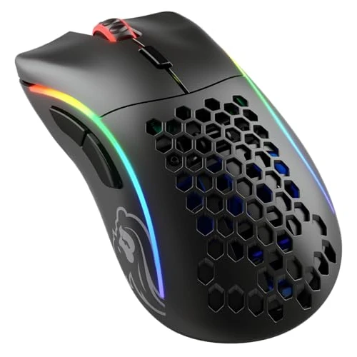Offerta a tempo: GLORIOUS Gaming Model D Wireless Mouse da Gaming Senza Fili - Superleggero 69 g, Wireless 2,4 GHz Senza Lag, Fino a 71 Ore di Batteria, RGB, sens. BAMF, ergon., 6 Tasti - Nero opaco - 53% da 89.99 € a 42.06 €