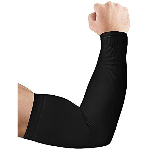 Oferta limitada: Ruiuzioong Mangas para brazos para hombres y mujeres, protección solar, compresión UPF 50, baloncesto, correr (1 par negro) de 8.99 € a 8.99 € (ahorro 0.00%)