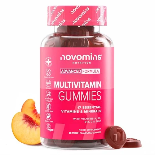 Limitiertes Angebot: Multivitamin Gummies - Vitamin C, A, E, Zink, Selen, Magnesium - Alternative zu Multivitamin Tabletten - Komplex mit 17 Vitamine & Mineralien - Für Immunsystem - 60 Gummies - Novomins von 19.99 EUR auf 19.99 EUR (Spare 0%)