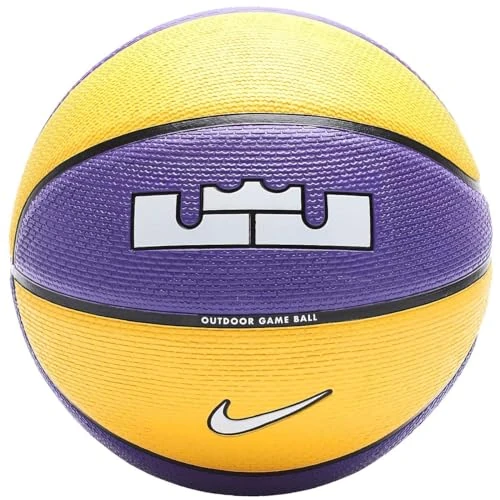 Offerta a tempo: Nike Playground 8P L James Deflated Palle da basket Court Purple/Amarillo/Black/White 7 - 43% da 28.00 € a 16.00 €