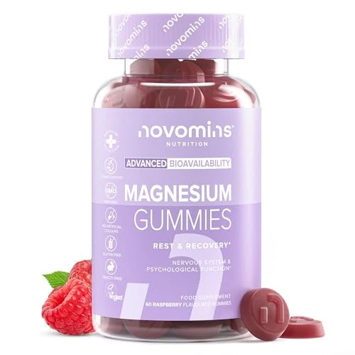 Beperkte aanbieding: Magnesium Gummies – 1636 mg Magnesiumcitraat – 180 mg Elementair Magnesium – Voor Spieren en Energie – Kauwbare Supplementen – Glutenvrij – 1 Maand Voorraad – Novomins van 19.99 EUR naar 14.99 EUR (besparing 25%)
