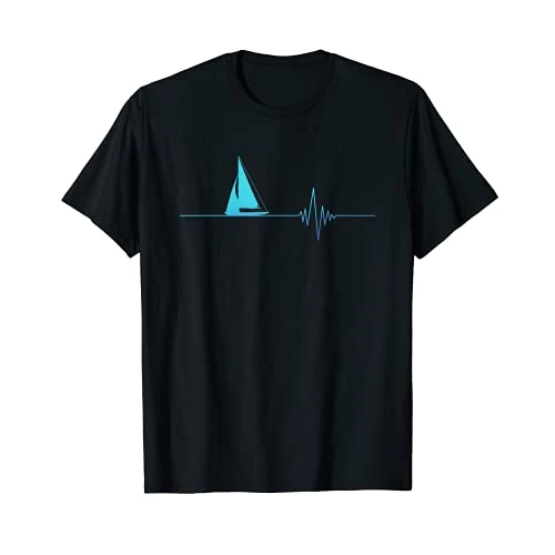 Offerta a tempo: Marinaio battito del cuore barca a vela barca di mare amore Maglietta - 15% da 16.99 € a 14.44 €