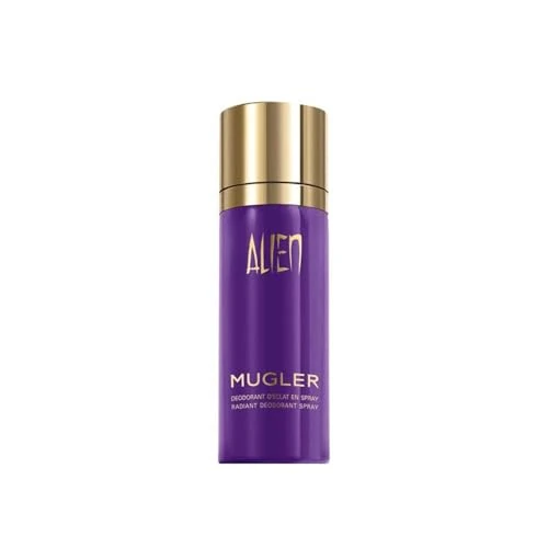MUGLER - Alien - Spray Desodorante Radiante - Perfume para Mujer - Ambarino Amaderado Floral - Fragancia Extraordinaria - 3.3 Fl. Oz./100 ML