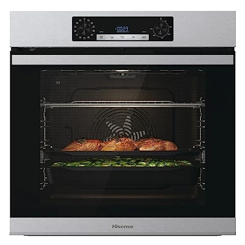 Tijdelijke aanbieding: Hisense BSA65226PX, multifunctionele kachel, XXL-holte 77 l, pyrolytische reiniging, 13 kookfuncties, 3 programma's met stoomaccessoire, pizzafunctie 300 °C, koken AirFry van 515.00 EUR naar 515.00 EUR (korting 0%)