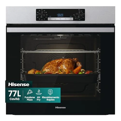 hisense forno multifunzione classee a 77lt inox vapore