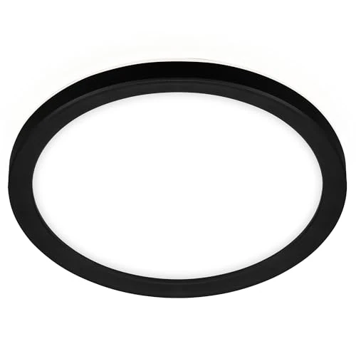 Tijdelijke aanbieding: Briloner Leuchten - LED-paneel, plafondlamp, plafondlamp met achtergrondverlichtingseffect, 12 watt, 1400 lumen, 4000 Kelvin, wit-zwart, rond, 19 cm 7150-415 van 12.95 € naar 12.95 € (0.00% korting)