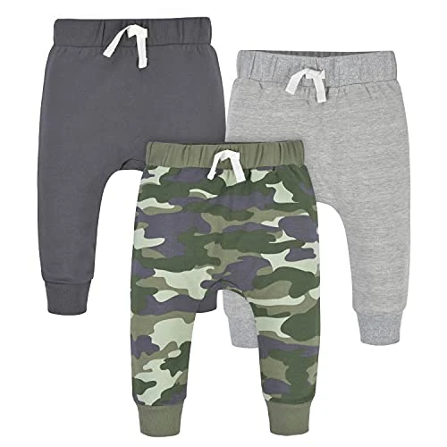 Offerta a tempo: Gerber Baby Boys - Confezione da 3 pantaloni sportivi da jogging, mimetico, 3-6 mesi - 0.00% da 18.99 € a 18.99 €