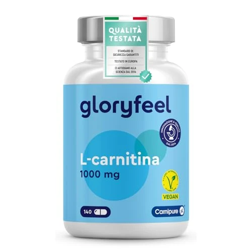 L-Carnitine Capsules - Branded Ingredient Carnipure® by Lonza - 140 Vegan Capsules - 2,000 mg of Pure L-Carnitine per Daily Dose - High-Dose Supplement Made in Germany