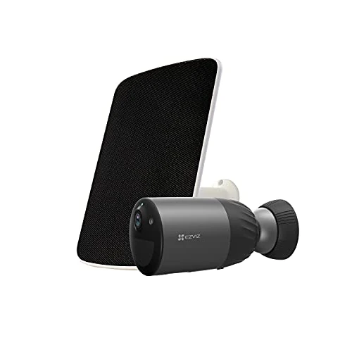 Offre limitee: EZVIZ Caméra de Surveillance WiFi extérieure avec Panneau Solaire, Batterie Rechargeable de 210 Jours, 1080p Caméra IP de sécurité, Vision Nocturne en Couleur, Audio bidirectionnel, intégrée 32 Go de 109.99 EUR a 99.99 EUR (economie 9%)