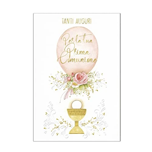 Oferta limitada: ARKRAFT tarjeta de comunión para niña con sobre para monedas, letras en oro 17 x 12 cm (Comunión, C08) de 5.98 € a 5.98 € (ahorro 0.00%)