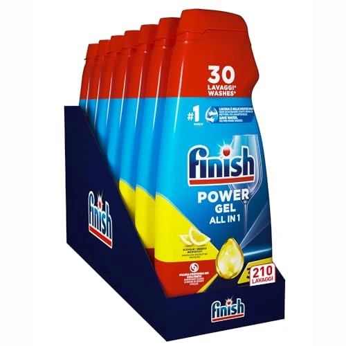 Offerta a tempo: Finish Powergel - Gel Detersivo per Lavastoviglie - 210 Lavaggi (7 Flaconi) — 43% da 34,99 € a 19,81 €