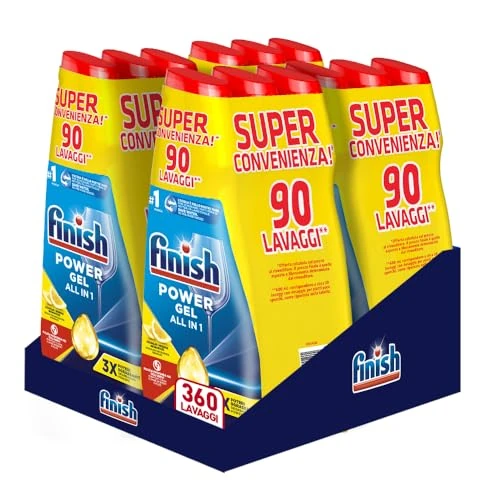 Offerta a tempo: Finish Powergel Gel Detersivo per Lavastoviglie Liquido, Multiazione — 20% da 49,49 € a 39,60 €