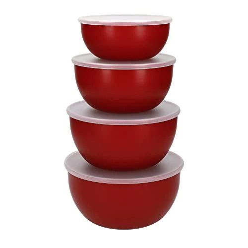 Oferta ograniczona: KitchenAid, Zestaw Misek z Pokrywkami, Plastik, 15,6 × 8,8 × 8,2 cm - Kolor Czerwony z 87.09 EUR na 87.09 EUR (znizka 0%)