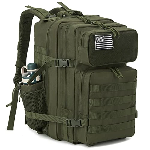 Zeitlich begrenztes Angebot: QT&QY Taktischer MilitäR Rucksack Herren Groß 25l/35l/45L Bundeswehr Rucksack 3 Tage Molle Armee RucksäCke Assault Backpack Outdoor Wasserdicht Pack Tasche von 49.99 € auf 42.49 € (15% Rabatt)