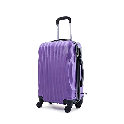 Offre limitée : R.Leone Valise à roulettes 55 x 40 x 20 cm rigide ultra légère en ABS 4 roues Autonome 3N (modèle 2037, violet) de 37.99 EUR à 34.19 EUR (remise 10%)