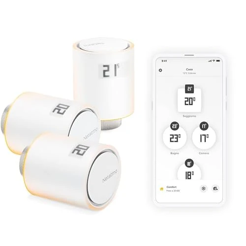 Limited offer: Netatmo Pack 3 Connected and Smart Thermostatic Heads, Accessory for Connected and Smart Thermostat, Thermostatic Valves for Radiators, NBU-NAV-EU from 250.83 EUR to 147.99 EUR (save 41%)