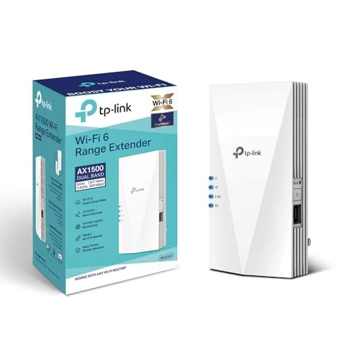 Begrenztes Angebot: TP-Link RE500X WiFi 6 WLAN Verstärker Repeater AX1500 (1200 Mbit/s 5GHz, 300 Mbit/s 2,4GHz, Gigabit-Port, kompatibel mit Allen WLAN-Routern inkl. Fritzbox) von 45.19 EUR auf 32.99 EUR (Rabatt 26%)