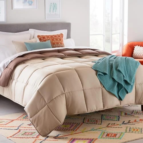 Oferta limitada: Linenspa Edredón nórdico de microfibra – relleno nórdico 4 estaciones – ultra suave – Edredon Cama 90 (135 x 200 cm), Beige / Marrón Moka de 29.90 EUR a 15.99 EUR (ahorro 47%)