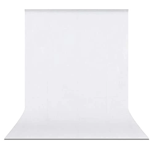 Tijdelijke aanbieding: Bonvvie opvouwbare fotoachtergrond voor fotografie, mousseline, achtergrond voor foto-videostudio, televisie, zoom, YouTube, online vergaderingen, wit, 1,8 x 2,8 m van 18.99 € naar 18.99 € (0.00% korting)