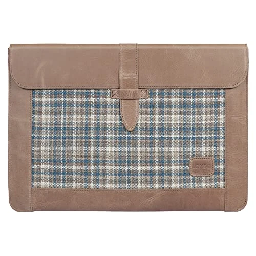 Offerta a tempo: LONDO Custodia in Pelle Compatibile con MacBook Pro 16 & Air 15-15.3 Pollici (M5, M4, M3, M2, M1, Pro, Max), Borsa Laptop in Pregiata Pelle Pieno Fiore, Mink, Modelli dal 2020 al 2026 - 4% da 69.90 € a 66.95 €