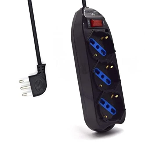 Tijdelijke aanbieding: Ewent EW3913 Stekkerdoos, 3-voudig, Italiaans, 10/16 A + Schuko, overbelastingsbeveiliging, overspanningsbeveiliging, 250 V/2500 W, Italiaanse stekker, 10 A, zwarte kabel, 1,5 m van 9.16 € naar 9.16 € (0.00% korting)