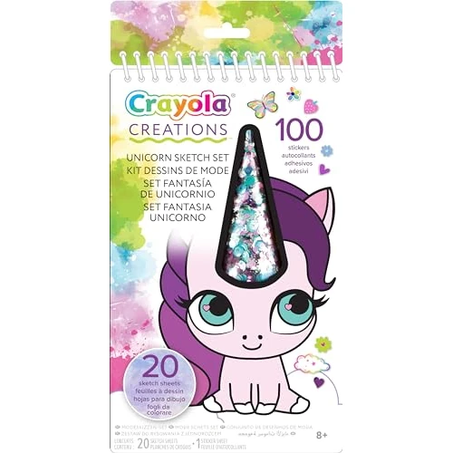 Offre limitée : CRAYOLA- Créations, Kit Licorne Fantasie, Album de 20 pages à colorier et 100 autocollants, Activité créative pour enfants à partir de 6 ans, Couleurs assorties, 04-1174 de 8.59 € à 7.50 € (13% de remise)
