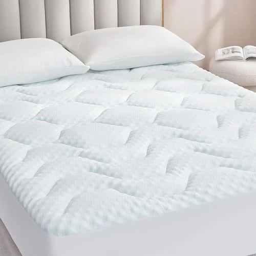 Offerta a tempo: EHEYCIGA Memory Foam (Spessore: 3 cm) Topper Matrimoniale 150x200 Respirabile con Tasca Extra Profonda (Bianco) - 6% da 57.99 € a 54.39 €