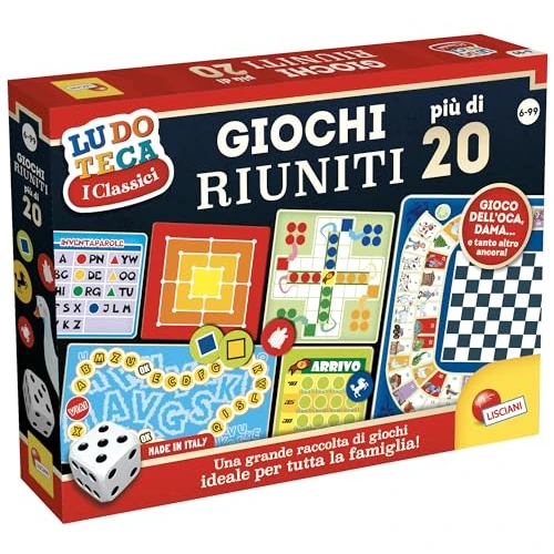 Liscianigiochi, Ludoteca Giochi Riuniti Più di 20, Colour, 89154, ‎ 6 Years and Above